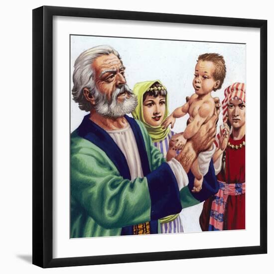 Abram Admiring Ishmael, the Son of Hagar-Pat Nicolle-Framed Giclee Print