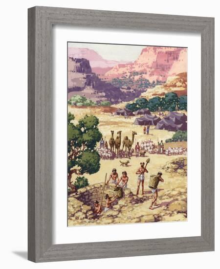 Abram and His Family and Followers Settling in Bethel-Pat Nicolle-Framed Giclee Print