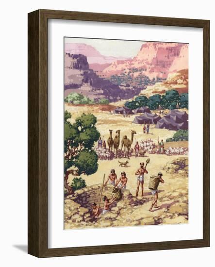 Abram and His Family and Followers Settling in Bethel-Pat Nicolle-Framed Giclee Print