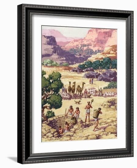 Abram and His Family and Followers Settling in Bethel-Pat Nicolle-Framed Giclee Print