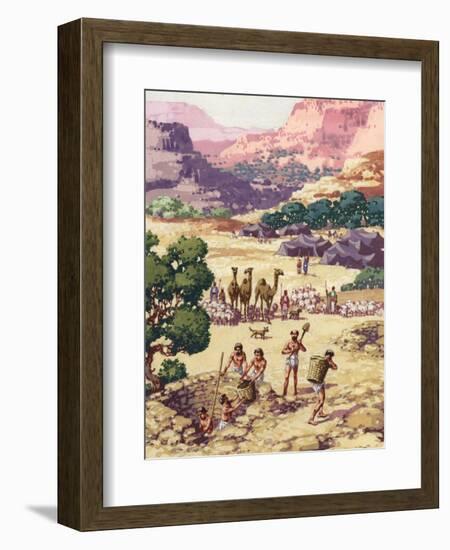 Abram and His Family and Followers Settling in Bethel-Pat Nicolle-Framed Giclee Print