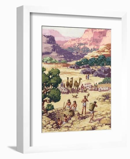 Abram and His Family and Followers Settling in Bethel-Pat Nicolle-Framed Giclee Print