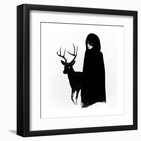 Absentia (White)-Ruben Ireland-Framed Art Print