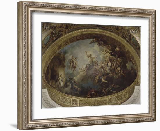 Abside de la chapelle Royale de Versailles : La résurrection-Charles de La Fosse-Framed Giclee Print