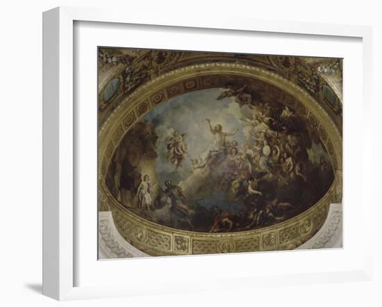 Abside de la chapelle Royale de Versailles : La résurrection-Charles de La Fosse-Framed Giclee Print