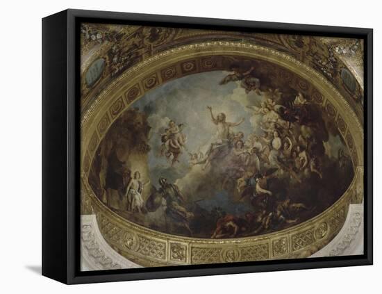 Abside de la chapelle Royale de Versailles : La résurrection-Charles de La Fosse-Framed Premier Image Canvas