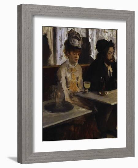 Absinthe, c.1876-Edgar Degas-Framed Giclee Print