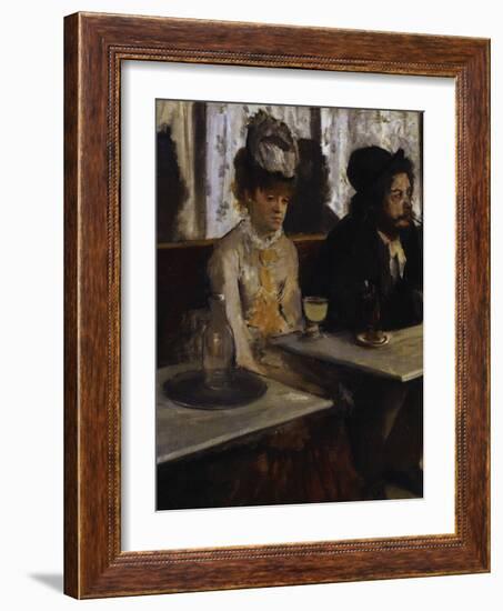 Absinthe, c.1876-Edgar Degas-Framed Giclee Print