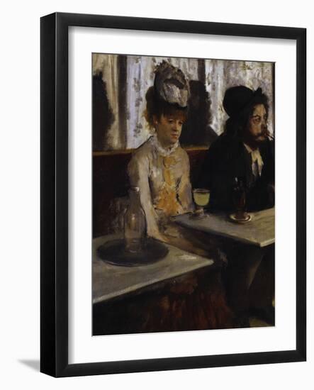 Absinthe, c.1876-Edgar Degas-Framed Giclee Print