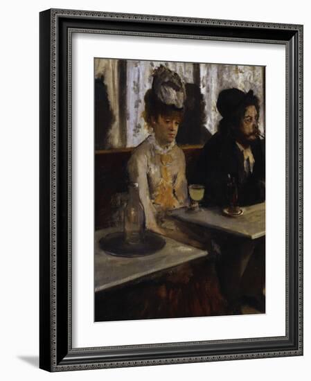 Absinthe, c.1876-Edgar Degas-Framed Giclee Print