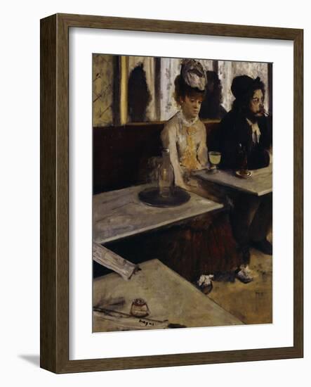 Absinthe, c.1876-Edgar Degas-Framed Giclee Print