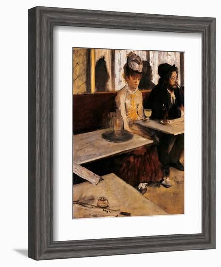 Absinthe Drinker-Edgar Degas-Framed Art Print