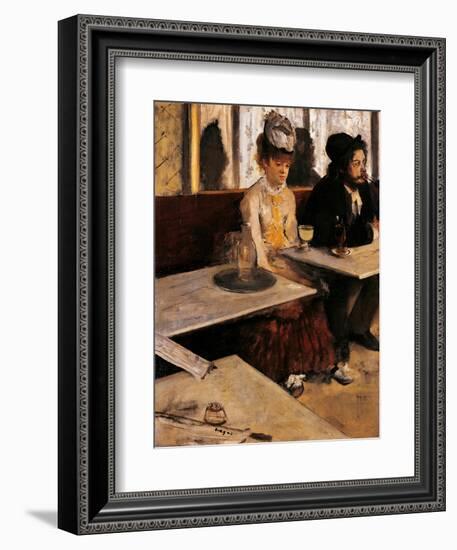 Absinthe Drinker-Edgar Degas-Framed Art Print