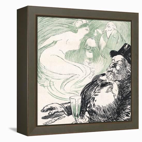 Absinthe Equals Fame, Money, Women-null-Framed Stretched Canvas