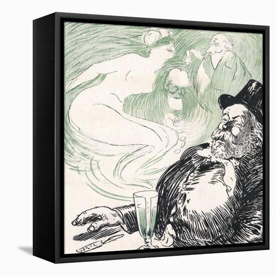 Absinthe Equals Fame, Money, Women-null-Framed Stretched Canvas