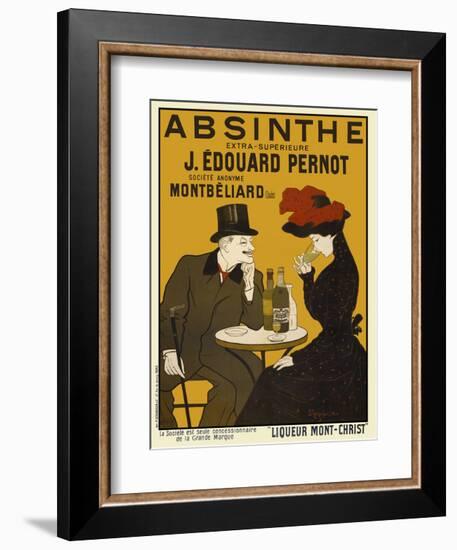 Absinthe. Liqueur Mont-Christ-Leonetto Cappiello-Framed Art Print