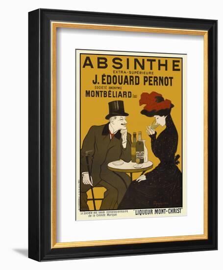 Absinthe. Liqueur Mont-Christ-Leonetto Cappiello-Framed Art Print