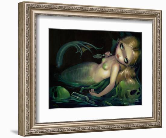 Absinthe Mermaid-Jasmine Becket-Griffith-Framed Art Print