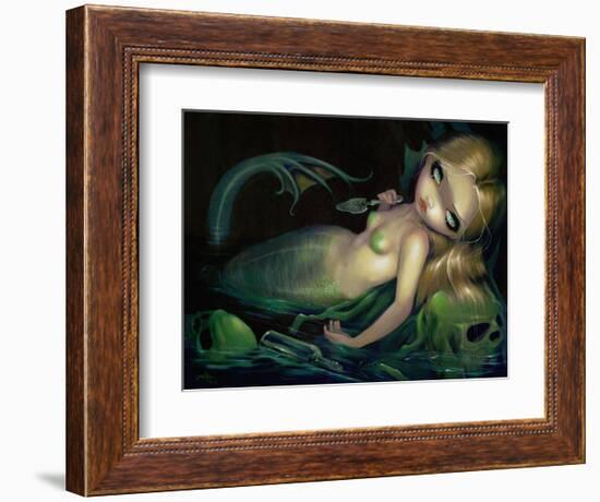 Absinthe Mermaid-Jasmine Becket-Griffith-Framed Art Print