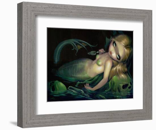 Absinthe Mermaid-Jasmine Becket-Griffith-Framed Art Print