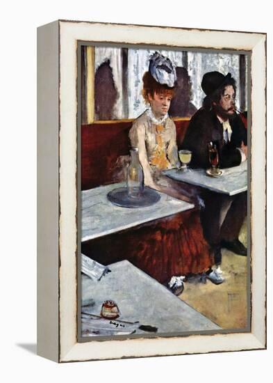 Absinthe-Edgar Degas-Framed Stretched Canvas