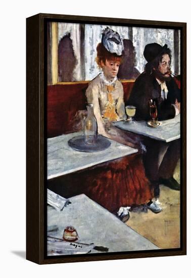 Absinthe-Edgar Degas-Framed Stretched Canvas