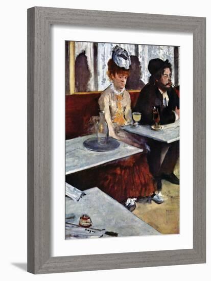 Absinthe-Edgar Degas-Framed Art Print