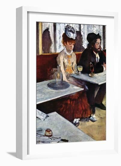 Absinthe-Edgar Degas-Framed Art Print