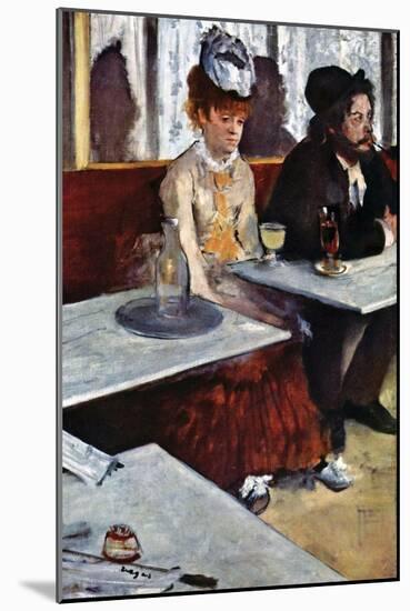 Absinthe-Edgar Degas-Mounted Art Print