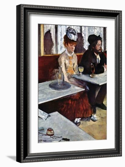 Absinthe-Edgar Degas-Framed Art Print