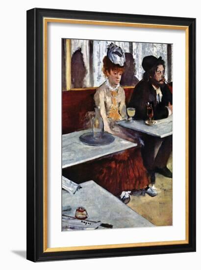 Absinthe-Edgar Degas-Framed Art Print