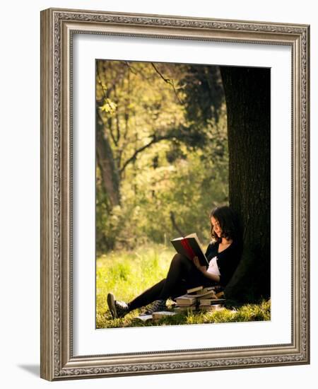 Absorbed-Dimitri Caceaune-Framed Photographic Print