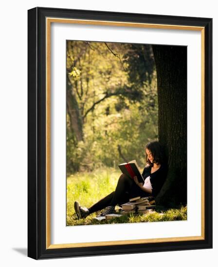 Absorbed-Dimitri Caceaune-Framed Photographic Print