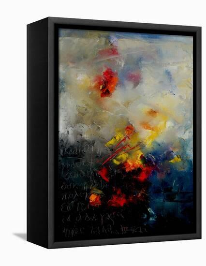 Abstract 0805-Pol Ledent-Framed Stretched Canvas