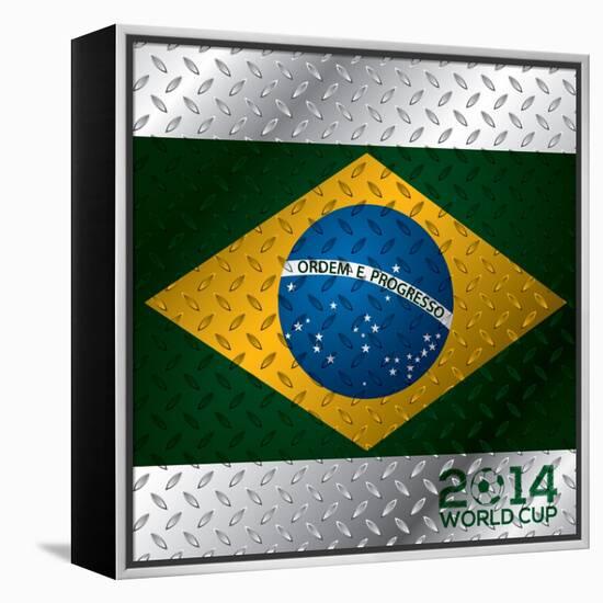 Abstract 2014 World Cup Poster-vipervxw-Framed Stretched Canvas