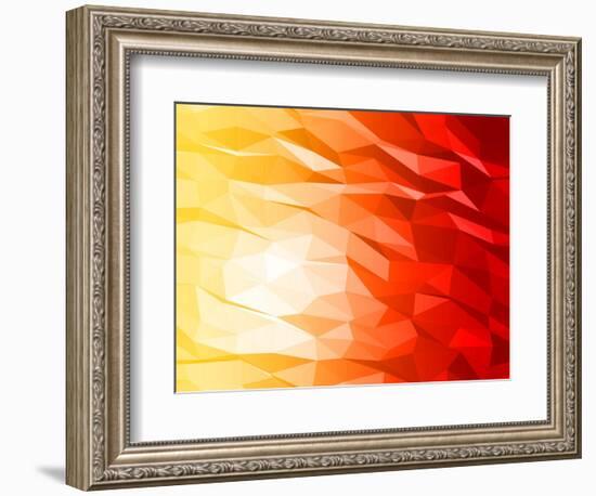 Abstract 3D Triange-Piko72-Framed Art Print