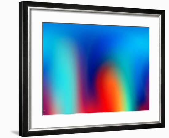 Abstract 40-Shiroki Kimaneka-Framed Giclee Print