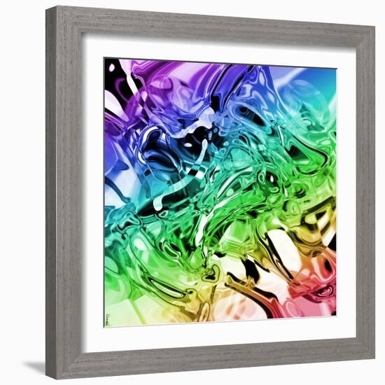 Abstract 53-Shiroki Kimaneka-Framed Giclee Print