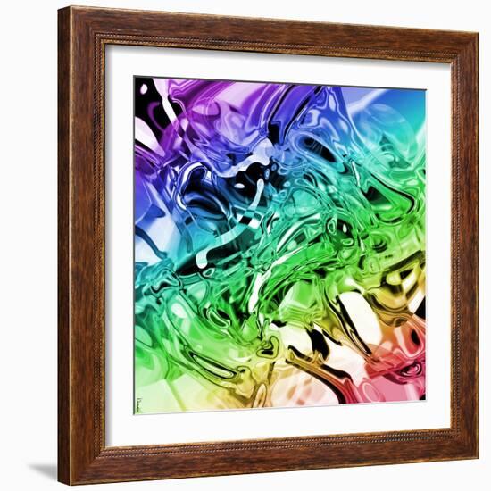 Abstract 53-Shiroki Kimaneka-Framed Giclee Print