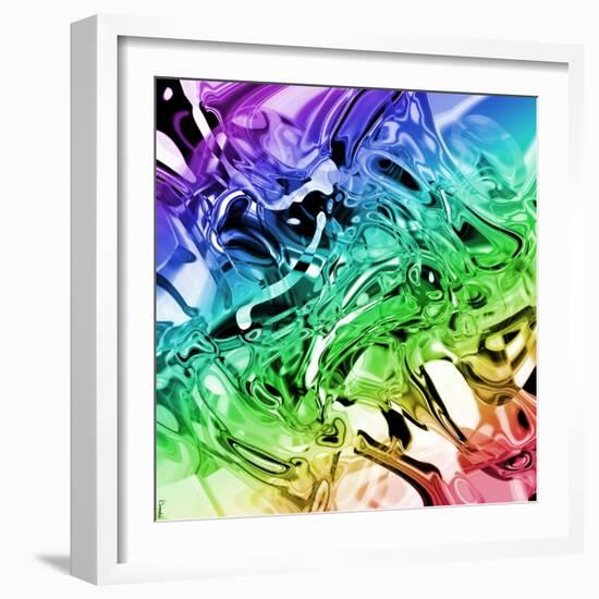 Abstract 53-Shiroki Kimaneka-Framed Giclee Print