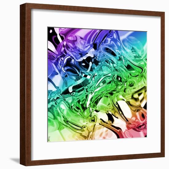 Abstract 53-Shiroki Kimaneka-Framed Giclee Print