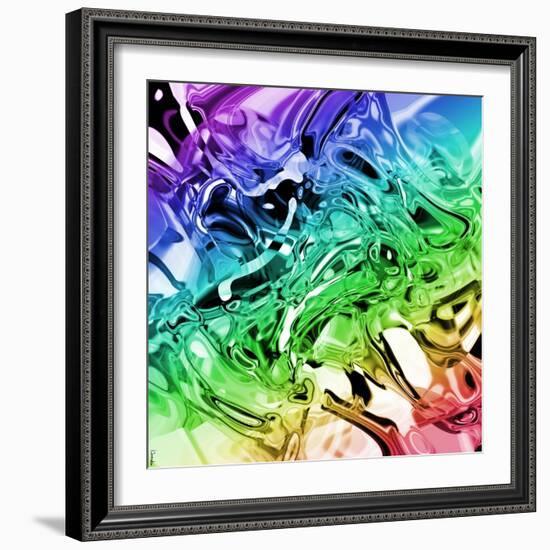 Abstract 53-Shiroki Kimaneka-Framed Giclee Print