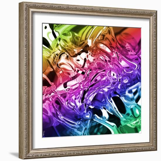 Abstract 55-Shiroki Kimaneka-Framed Giclee Print