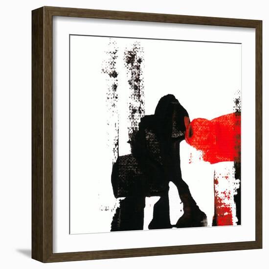 Abstract Acrylic Painting, Palette Knife Texture-Andriy Zholudyev-Framed Art Print