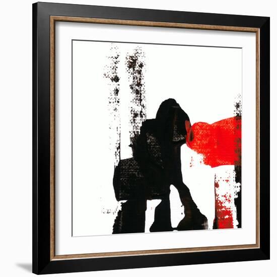 Abstract Acrylic Painting, Palette Knife Texture-Andriy Zholudyev-Framed Art Print