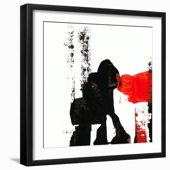 Abstract Acrylic Painting, Palette Knife Texture-Andriy Zholudyev-Framed Art Print