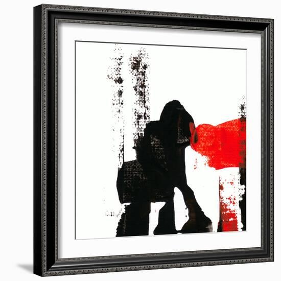 Abstract Acrylic Painting, Palette Knife Texture-Andriy Zholudyev-Framed Art Print