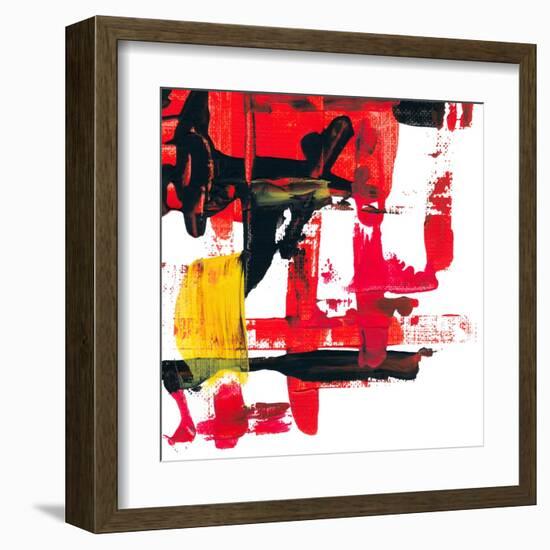 Abstract Acrylic Painting, Palette Knife Texture-Andriy Zholudyev-Framed Art Print