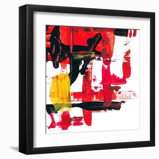 Abstract Acrylic Painting, Palette Knife Texture-Andriy Zholudyev-Framed Art Print