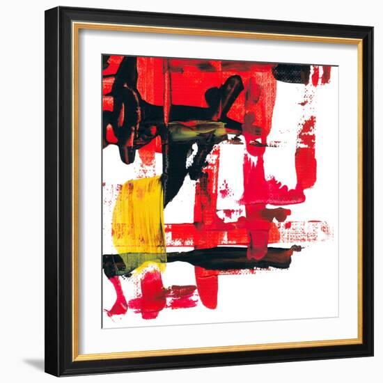 Abstract Acrylic Painting, Palette Knife Texture-Andriy Zholudyev-Framed Art Print